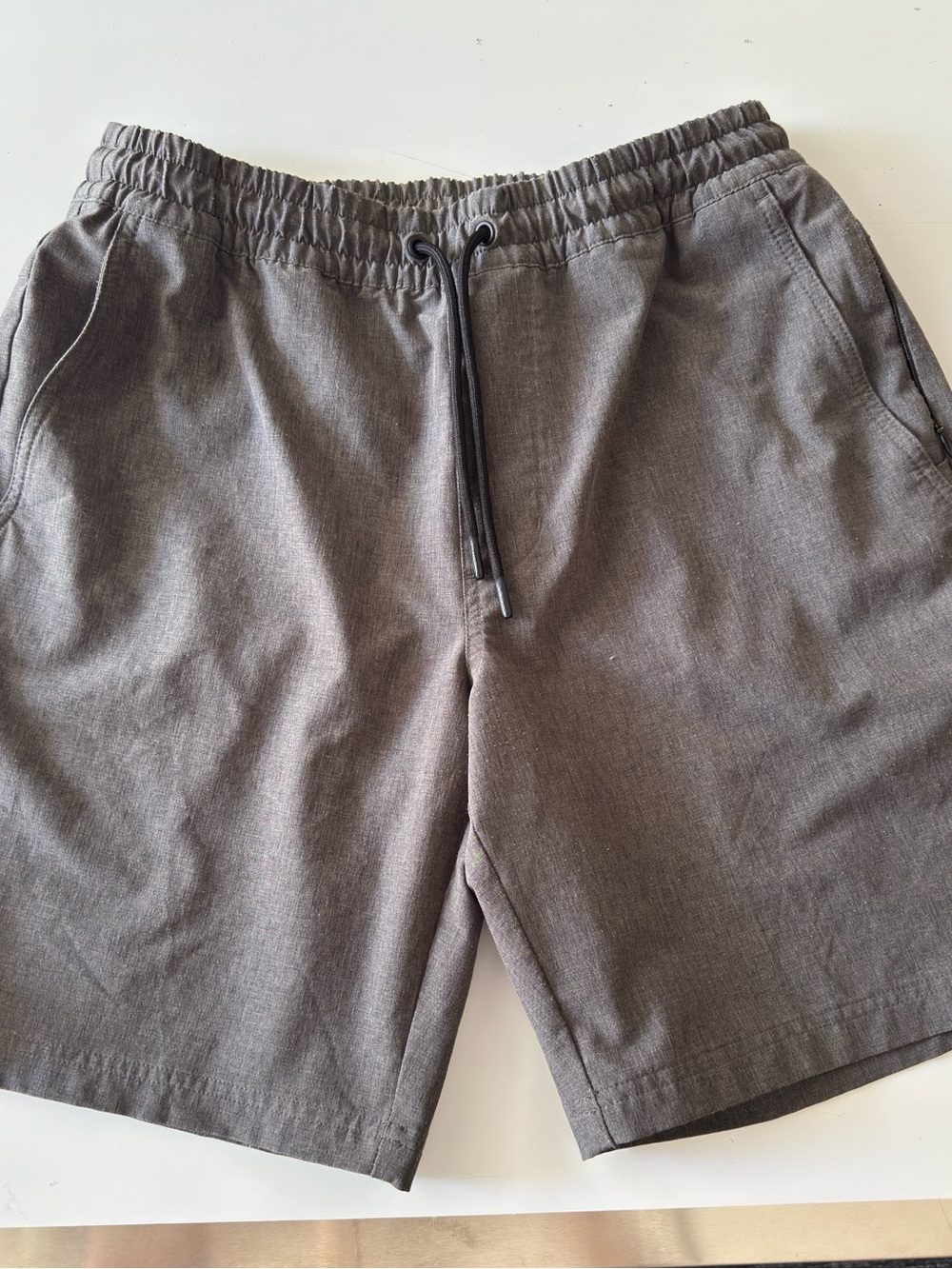 Men's Athletic Drawstring Shorts - Gray